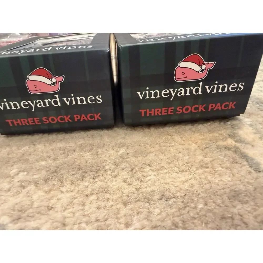Vineyard Vines Boys Winter Themed Sock Gift Sets (2 Sets 6 Pairs) $56 NIB NEW